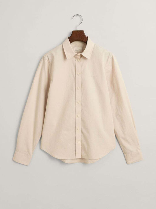 Women's Long Sleeve Shirt Beige