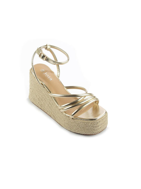 Platform Thin Straps Fshoes H8/769.16 Fshoes Gold