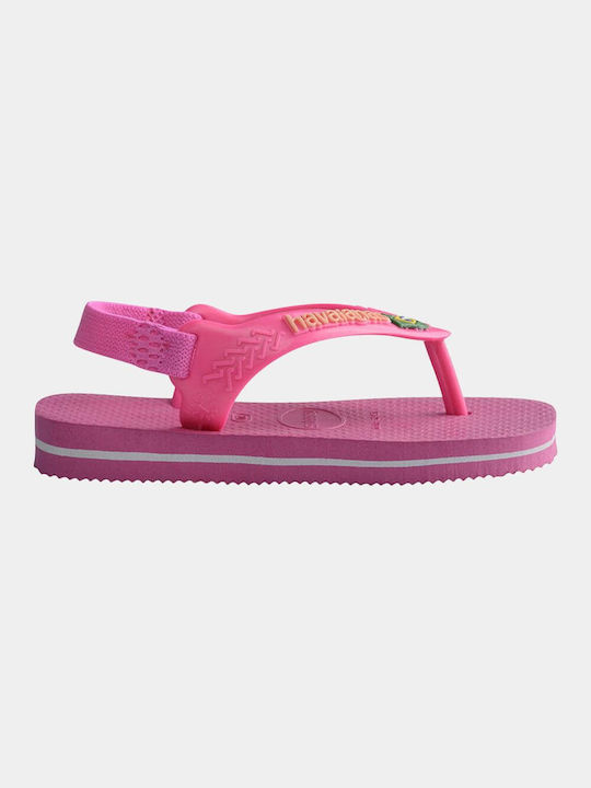 Havaianas Kinder Flip Flops Rosa Hav Baby Brasil Logo Ii