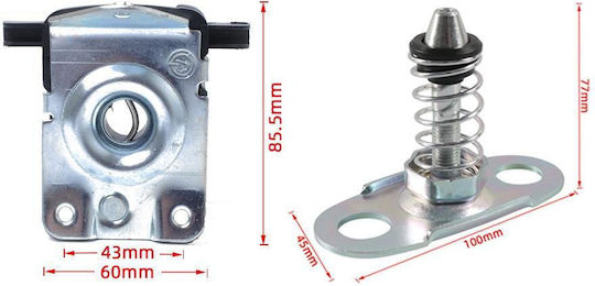 A6881 Car Upper Lower Hood Lock Catch Latch Bmw