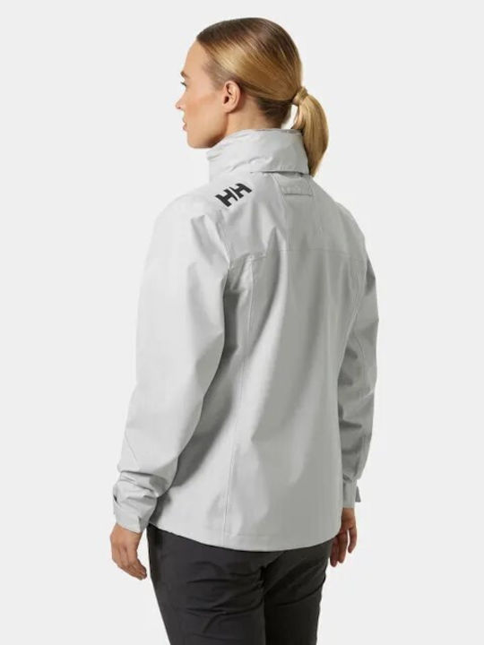 Helly Hansen Crew Women's Short Lifestyle Jacket for Winter with Hood Grey