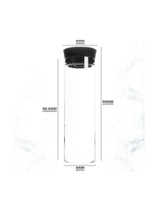 Excellent Houseware Flasche Wasser Glas mit Schraubverschluss Transparent 1000ml Excellent Houseware Flasche Wasser Glas mit Schraubverschluss Transparent 1000ml