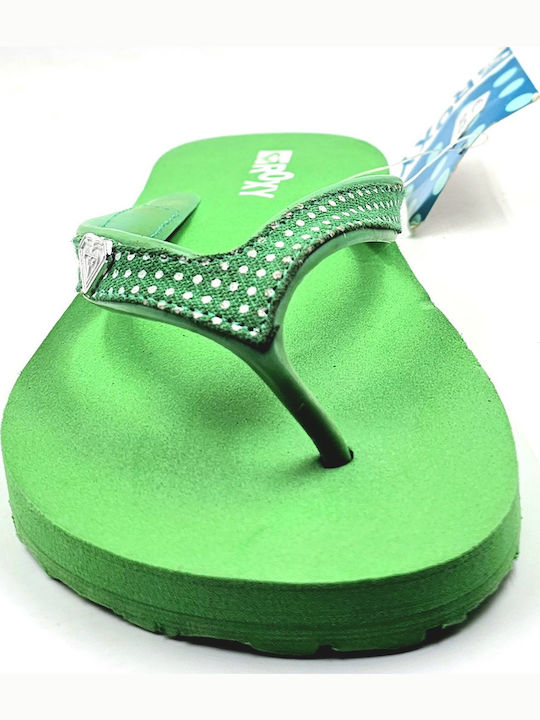 Doty Women's Flip Flops in Green Color