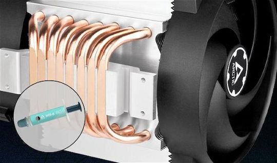 Arctic Freezer 4U-M Охладител за ЦПУ Двойен вентилатор за Socket / Черен