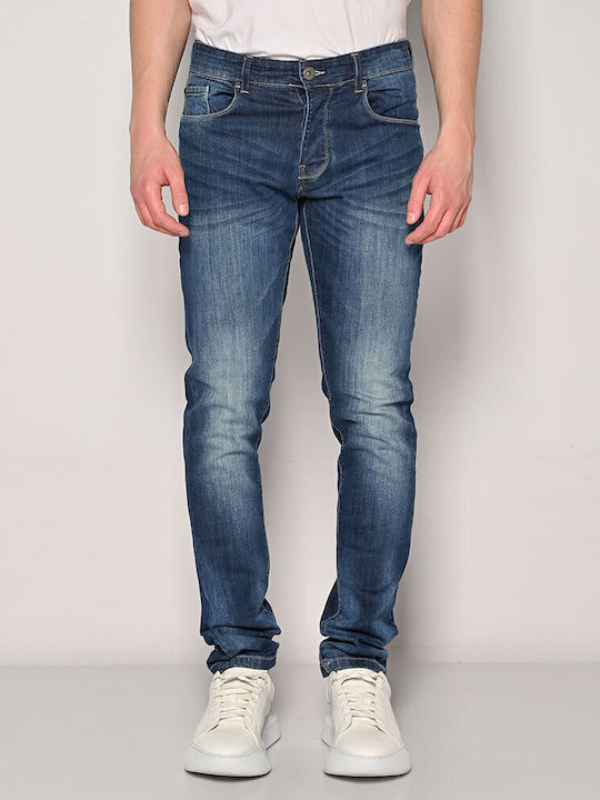 Herren Jeanshosen Elastische Schlank Fit Blaue