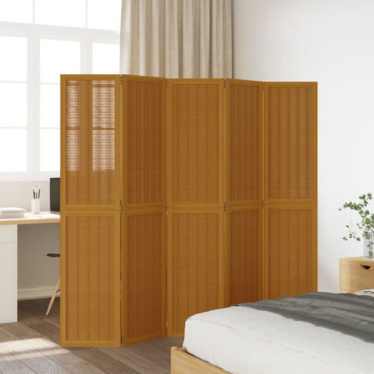 vidaXL Διακοσμητικό Παραβάν Ξύλινο με 5 Φύλλα 175x180cm