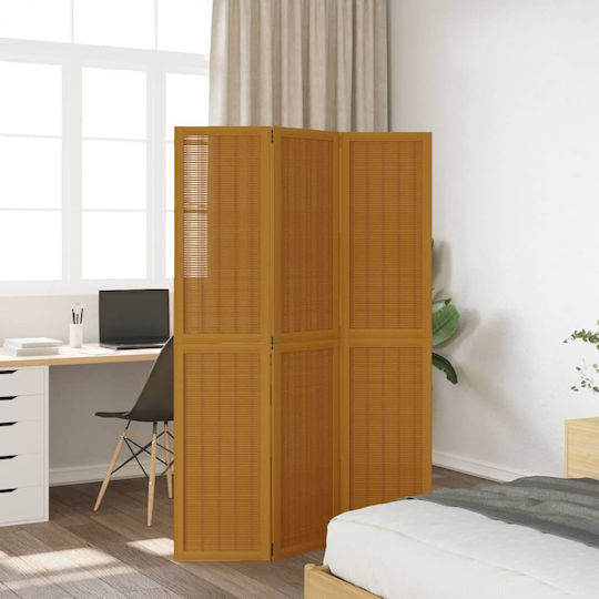 vidaXL Dekorativer Raumteiler Hölzernes mit 3 Paneelen 105x180cm
