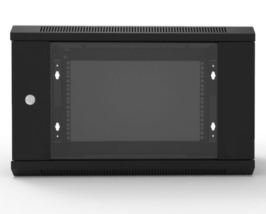 Adastra Wall Mounted Rack Cabinet 6U 60x45x36.7cm Black 953.506UK