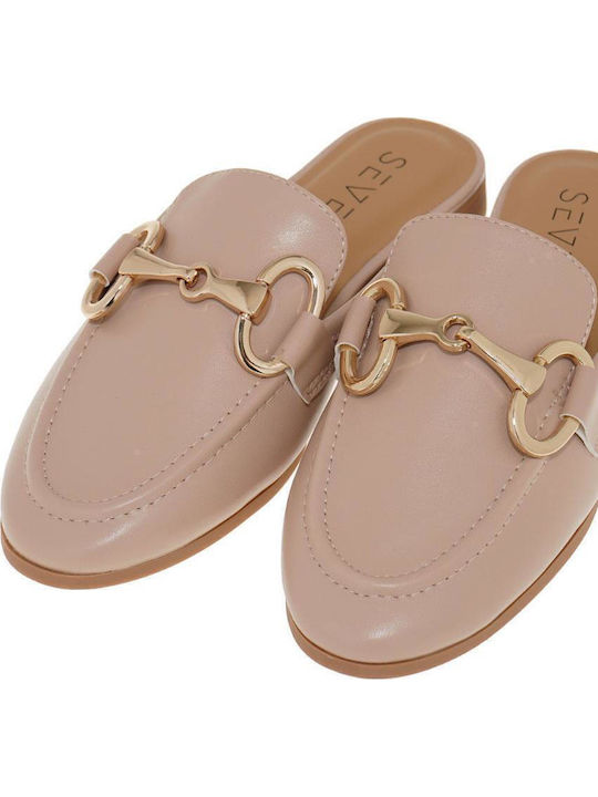 Flat Mules σε Ροζ Χρώμα