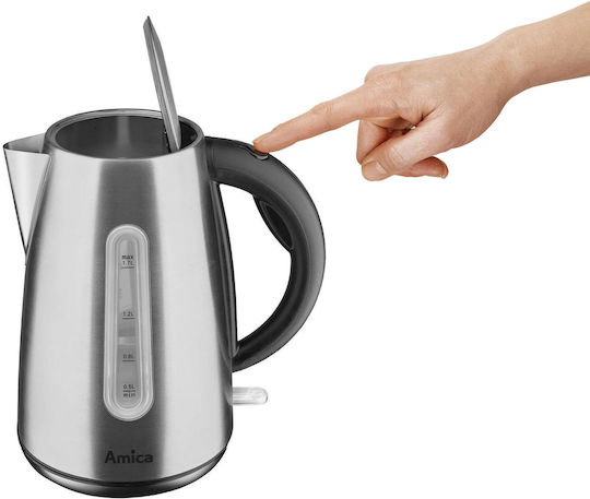 Amica Βραστήρας 1.7lt 2200W Ασημί