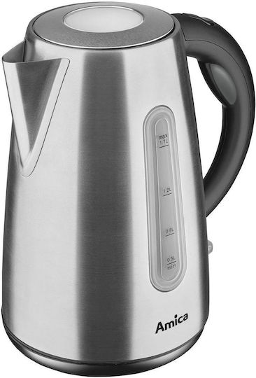 Amica Βραστήρας 1.7lt 2200W Ασημί