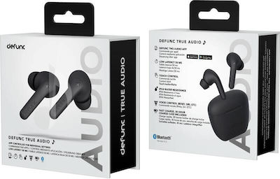 Defunc True Audio In-Ear Bluetooth Freisprecheinrichtung Kopfhörer mit Schweißbeständigkeit und Ladehülle Schwarz