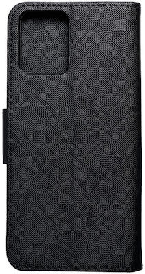 Fancy Wallet Leather Black (Moto G14)