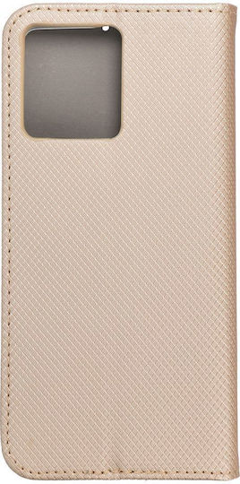 Motorola Smart Case Book Σιλικόνης / Πλαστικό Χρυσό (Motorola Moto G8)