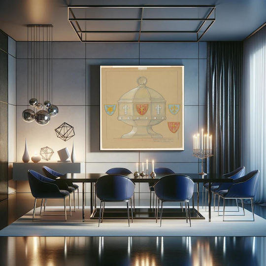 Design Elevation A Painting Metallic 120x120cm