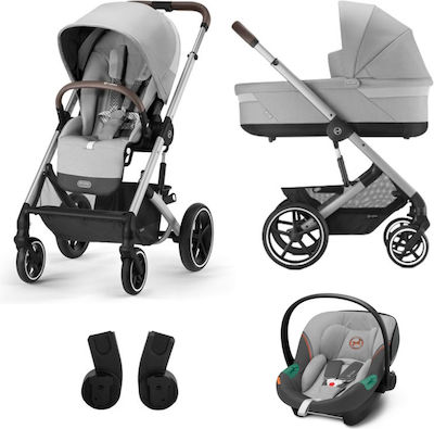 Cybex Balios S Lux Ρυθμιζόμενο Καρότσι 3 σε 1 Kατάλληλο για Nεογέννητο Lava Grey 11.7kg