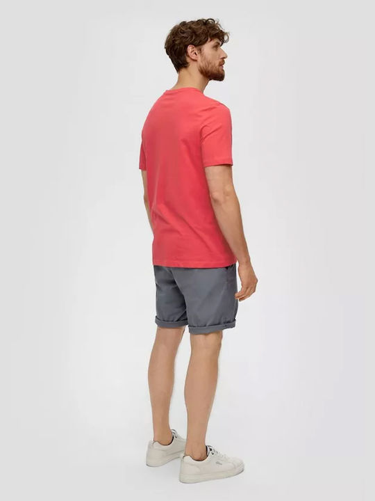 S.Oliver Men's Short Sleeve T-shirt Coral