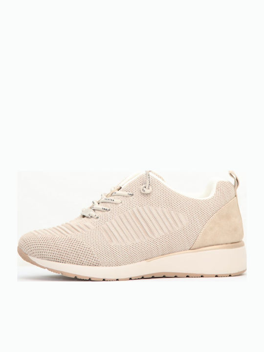 Γυναικεία Ανατομικά Sneakers Μπεζ