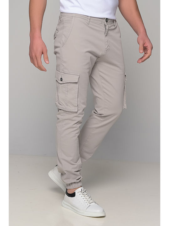 Roots Trousers Cargo Elastic in Loose Fit Gray