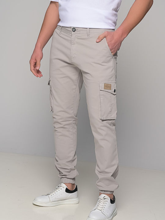 Roots Trousers Cargo Elastic in Loose Fit Gray