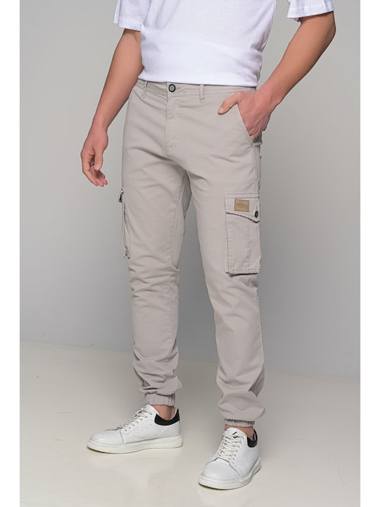 Roots Trousers Cargo Elastic in Loose Fit Gray