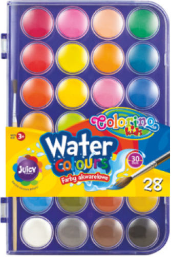 Colorino Kids Große Aquarellfarben 28 Farben