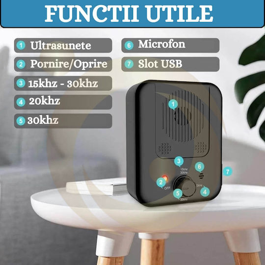 Ultraschall-Anti-Bell-Gerät Hunde Professionelle 15m Anti Hund Bellen Control Device 3 einstellbare Stufen