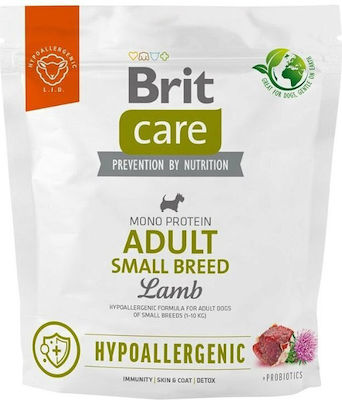 Brit Care 1kg Hrană Uscată pentru Câini Adulți de Rase Mici cu Miel și Orez