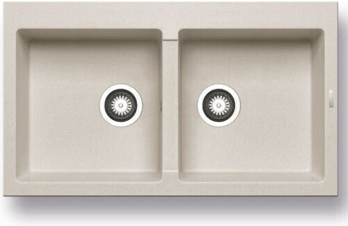 Pyramis Athlos 2B 070071411 Drop-In Sink Synthetic Granite W86xD50cm Beige