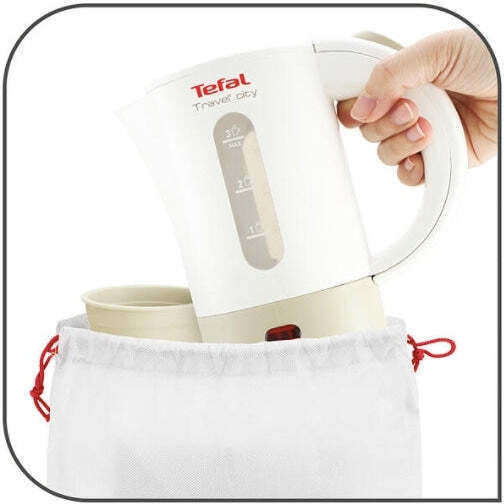 Tefal Travel City Електрическа Кана За Пътуване 500ml 650W Бяла
