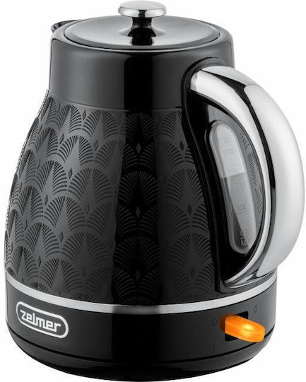 Zelmer ZCK7640 Електрическа Кана 1.7л 2200W Черна