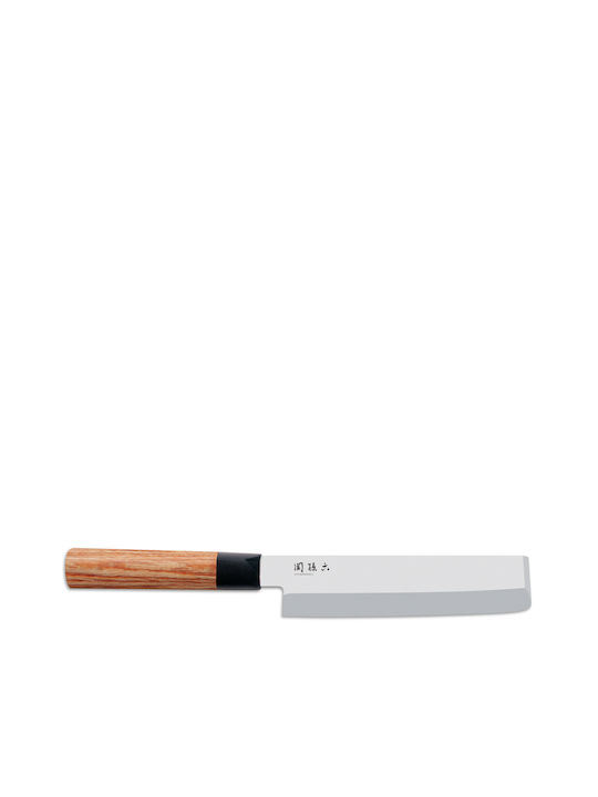Kai Seki Magoroku Red Wood Μαχαίρι Nakiri από Ανοξείδωτο Ατσάλι 17cm