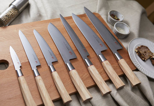 Senzo Suncraft Twisted Octagon Knife Fillet from Damascus Steel 21cm