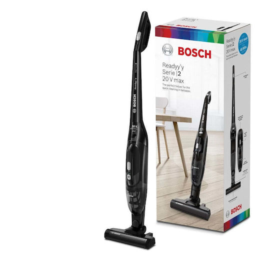 Bosch Readyy'y Serie 2 Επαναφορτιζόμενη Σκούπα Stick 20V Μαύρη