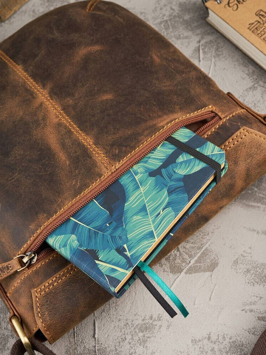Leder Damen Schultertasche Braun