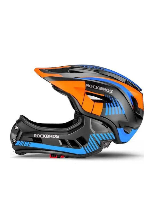 Rockbros Kids' Full Face Helmet for Downhill / Mountain Bike Black
