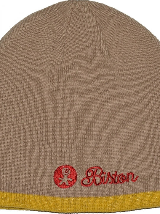 Beanie Unisex Σκούφος Πλεκτός σε Μπεζ χρώμα