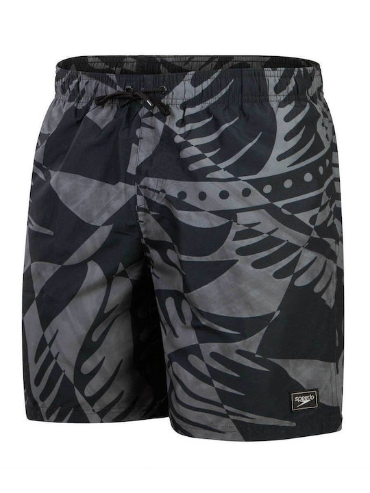 Men's Swimwear Shorts Black with Patterns