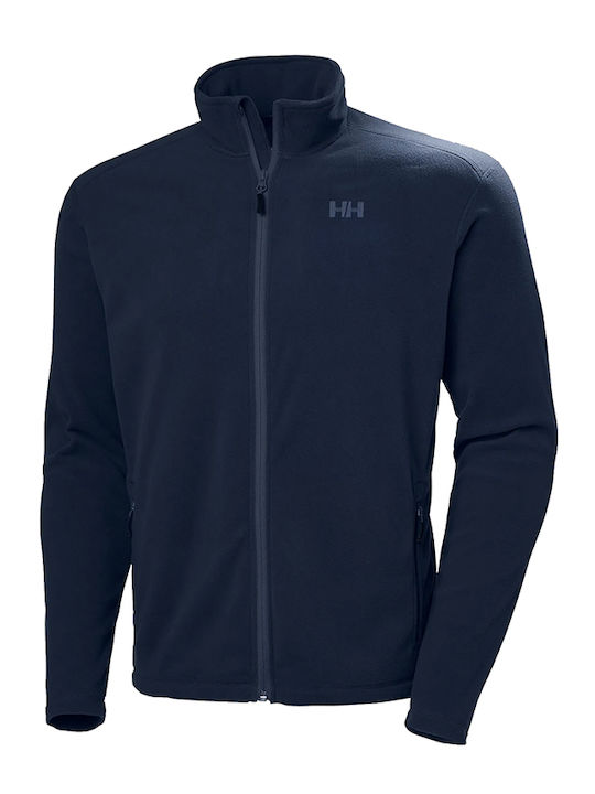 Men's Fleece Cardigan Navy Blue