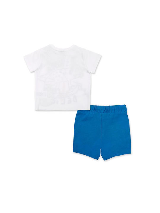 Tuc Tuc Kids Set with Shorts Summer 2pcs White