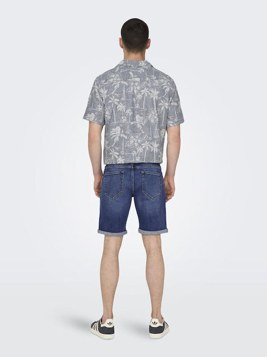 Only & Sons Herrenshorts Jeans BLUE DENIM