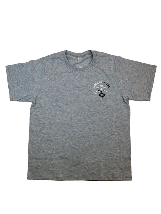 Men's Pyjamas "Take Time To Think" Grey Melange