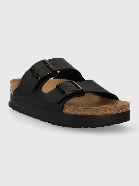 Birkenstock Arizona Damen Flache Sandalen Anatomisch in Schwarz Farbe