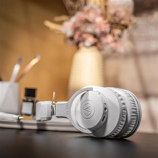 Audio Technica ATH-M20xBT Wireless / Wired Over Ear Headphones with 60 hours of Operation White