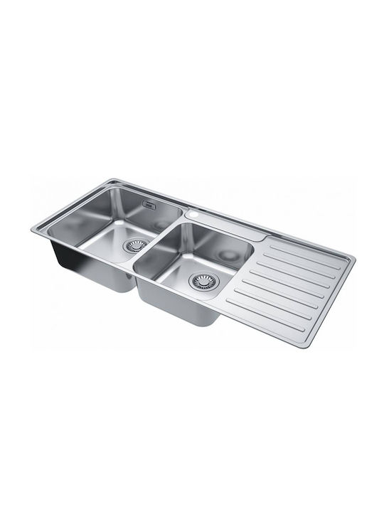 Franke Bcx 621 1010517510 Drop-In Spüle Rechts Inox B108xT48cm Silber