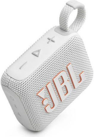 JBL Go 4 Waterproof Bluetooth Speaker 4.2W with Battery Life up to 7 hours White