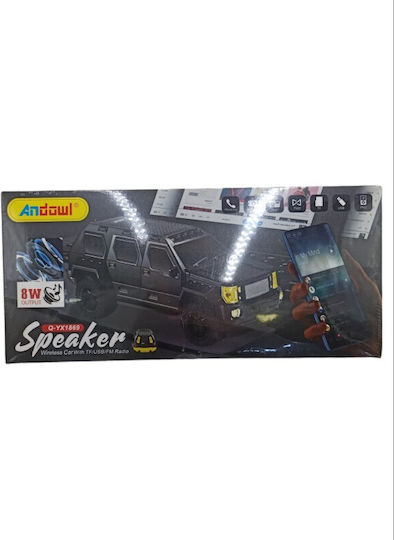 Andowl Bluetooth Speaker 8W with Radio and Battery Life up to 3 hours Red Q-YX1869