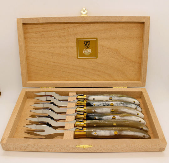 Claude Dozorme Laguiole Set of Forks Table Coffee 6pcs