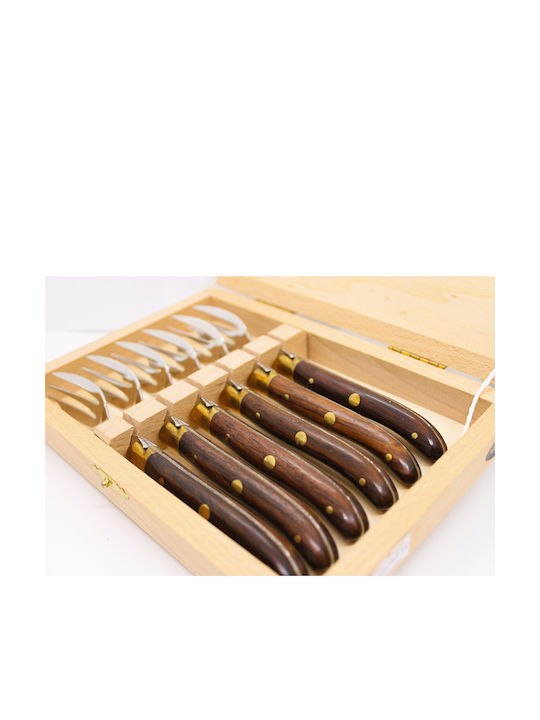Claude Dozorme Vallernia Set de Furculițe Fructe/Desert De lemn Coffee 6buc