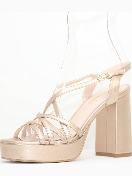 Makis Fardoulis 742-01a Women's High Heel Sandal Uranos Leather